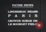 Image Charles Lindbergh Paris France, 1927, de la seconde 7 séquences d'archives historiques vidéo 65675031331
