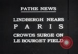 Image Charles Lindbergh Paris France, 1927, de la seconde 9 séquences d'archives historiques vidéo 65675031331