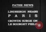 Image Charles Lindbergh Paris France, 1927, de la seconde 10 séquences d'archives historiques vidéo 65675031331