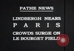 Image Charles Lindbergh Paris France, 1927, de la seconde 11 séquences d'archives historiques vidéo 65675031331
