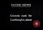Image Charles Lindbergh Paris France, 1927, de la seconde 36 séquences d'archives historiques vidéo 65675031331