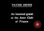 Standbild Charles Lindbergh Paris Frankreich, 1927, aus Sekunde 11 historischem Filmmaterial Videoclip 65675031334