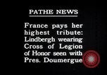 Image Charles Lindbergh Paris France, 1927, de la seconde 3 séquences d'archives historiques vidéo 65675031336