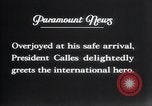 Image of Charles Lindbergh Mexico City Mexico, 1927, second 5 stock footage video 65675031341