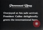Image of Charles Lindbergh Mexico City Mexico, 1927, second 6 stock footage video 65675031341
