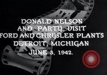 Immagine di Donald Nelson Detroit Michigan USA, 1942, secondo 3 filmato di repertorio 65675031348