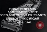 Immagine di Donald Nelson Detroit Michigan USA, 1942, secondo 5 filmato di repertorio 65675031348