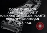 Immagine di Donald Nelson Detroit Michigan USA, 1942, secondo 7 filmato di repertorio 65675031348