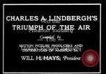 Standbild Charles Lindbergh United States USA, 1927, aus Sekunde 21 historischem Filmmaterial Videoclip 65675031350