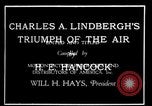 Standbild Charles Lindbergh United States USA, 1927, aus Sekunde 23 historischem Filmmaterial Videoclip 65675031350