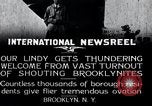 Image of Charles Lindbergh Brooklyn New York City USA, 1927, second 1 stock footage video 65675031419