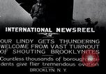 Image of Charles Lindbergh Brooklyn New York City USA, 1927, second 6 stock footage video 65675031419