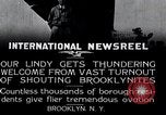 Image of Charles Lindbergh Brooklyn New York City USA, 1927, second 14 stock footage video 65675031419