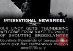 Image of Charles Lindbergh Brooklyn New York City USA, 1927, second 15 stock footage video 65675031419