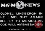 Image of Charles Lindbergh readies for Mexico trip Washington DC USA, 1927, second 3 stock footage video 65675031422