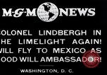 Image of Charles Lindbergh readies for Mexico trip Washington DC USA, 1927, second 5 stock footage video 65675031422