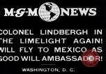 Image of Charles Lindbergh readies for Mexico trip Washington DC USA, 1927, second 8 stock footage video 65675031422