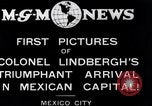 Image of Charles Lindbergh Mexico City Mexico, 1927, second 1 stock footage video 65675031423