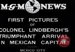 Image of Charles Lindbergh Mexico City Mexico, 1927, second 3 stock footage video 65675031423