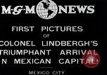 Image of Charles Lindbergh Mexico City Mexico, 1927, second 4 stock footage video 65675031423