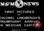 Image of Charles Lindbergh Mexico City Mexico, 1927, second 8 stock footage video 65675031423