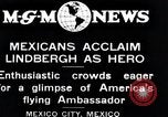 Image of Charles Lindbergh Mexico City Mexico, 1927, second 5 stock footage video 65675031424