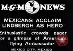 Image of Charles Lindbergh Mexico City Mexico, 1927, second 8 stock footage video 65675031424