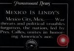 Standbild Charles Lindbergh Mexico City Mexiko, 1927, aus Sekunde 8 historischem Filmmaterial Videoclip 65675031425