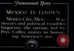 Standbild Charles Lindbergh Mexico City Mexiko, 1927, aus Sekunde 11 historischem Filmmaterial Videoclip 65675031425