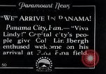 Standbild Charles Lindbergh gefeiert von Präsident Rodolfo Chiari Panama City Panama, 1928, aus Sekunde 1 historischem Filmmaterial Videoclip 65675031428