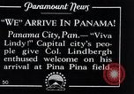 Standbild Charles Lindbergh gefeiert von Präsident Rodolfo Chiari Panama City Panama, 1928, aus Sekunde 3 historischem Filmmaterial Videoclip 65675031428