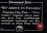 Standbild Charles Lindbergh gefeiert von Präsident Rodolfo Chiari Panama City Panama, 1928, aus Sekunde 5 historischem Filmmaterial Videoclip 65675031428