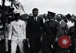 Standbild Charles Lindbergh gefeiert von Präsident Rodolfo Chiari Panama City Panama, 1928, aus Sekunde 54 historischem Filmmaterial Videoclip 65675031428