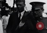 Standbild Charles Lindbergh gefeiert von Präsident Rodolfo Chiari Panama City Panama, 1928, aus Sekunde 57 historischem Filmmaterial Videoclip 65675031428