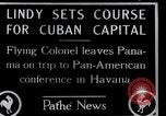 Standbild Charles Lindbergh Panama City Panama, 1927, aus Sekunde 1 historischem Filmmaterial Videoclip 65675031430