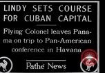 Standbild Charles Lindbergh Panama City Panama, 1927, aus Sekunde 3 historischem Filmmaterial Videoclip 65675031430