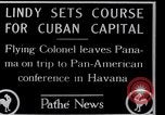 Standbild Charles Lindbergh Panama City Panama, 1927, aus Sekunde 10 historischem Filmmaterial Videoclip 65675031430