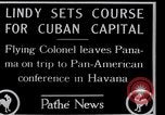 Standbild Charles Lindbergh Panama City Panama, 1927, aus Sekunde 11 historischem Filmmaterial Videoclip 65675031430