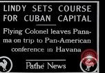 Standbild Charles Lindbergh Panama City Panama, 1927, aus Sekunde 12 historischem Filmmaterial Videoclip 65675031430