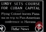Standbild Charles Lindbergh Panama City Panama, 1927, aus Sekunde 13 historischem Filmmaterial Videoclip 65675031430