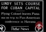 Standbild Charles Lindbergh Panama City Panama, 1927, aus Sekunde 15 historischem Filmmaterial Videoclip 65675031430