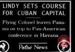 Standbild Charles Lindbergh Panama City Panama, 1927, aus Sekunde 16 historischem Filmmaterial Videoclip 65675031430