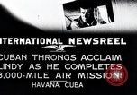 Standbild Charles Lindbergh Havanna Kuba, 1927, aus Sekunde 8 historischem Filmmaterial Videoclip 65675031431
