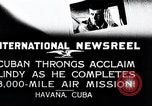 Standbild Charles Lindbergh Havanna Kuba, 1927, aus Sekunde 12 historischem Filmmaterial Videoclip 65675031431