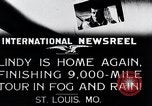 Standbild Charles Lindbergh Saint Louis Missouri USA, 1927, aus Sekunde 10 historischem Filmmaterial Videoclip 65675031432