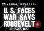 Image of Franklin Roosevelt addresses city of Chicago Chicago Illinois USA, 1937, second 1 stock footage video 65675031439