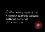 Standbild American Highway United States USA, 1927, aus Sekunde 3 historischem Filmmaterial Videoclip 65675031468