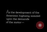 Standbild American Highway United States USA, 1927, aus Sekunde 6 historischem Filmmaterial Videoclip 65675031468