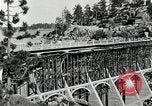 Standbild entwickelten Wald Straße Big Bear Lake California USA, 1929, aus Sekunde 13 historischem Filmmaterial Videoclip 65675031472