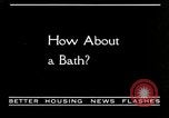 Image of bath facilities United States USA, 1936, second 14 stock footage video 65675031479